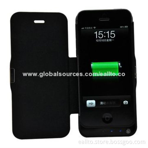 Powerful External Battery Case for iPhone 5/5S, 2,000mAh Capacity